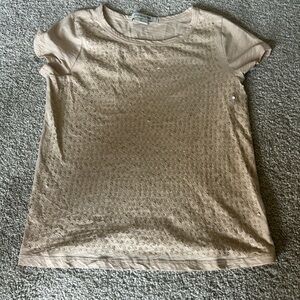 Forever 21 sequin tan top -small